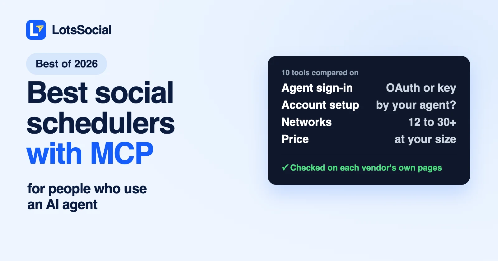 The Best Social Media Schedulers With MCP Support (2026)