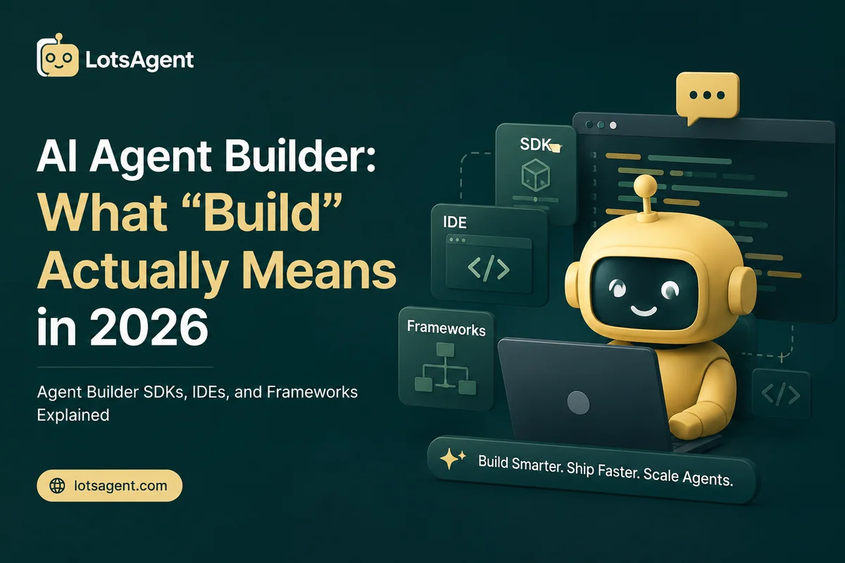 AI Agent Builder: What Build Actually Means in 2026 (Agent Builder, SDKs, IDEs, Frameworks)