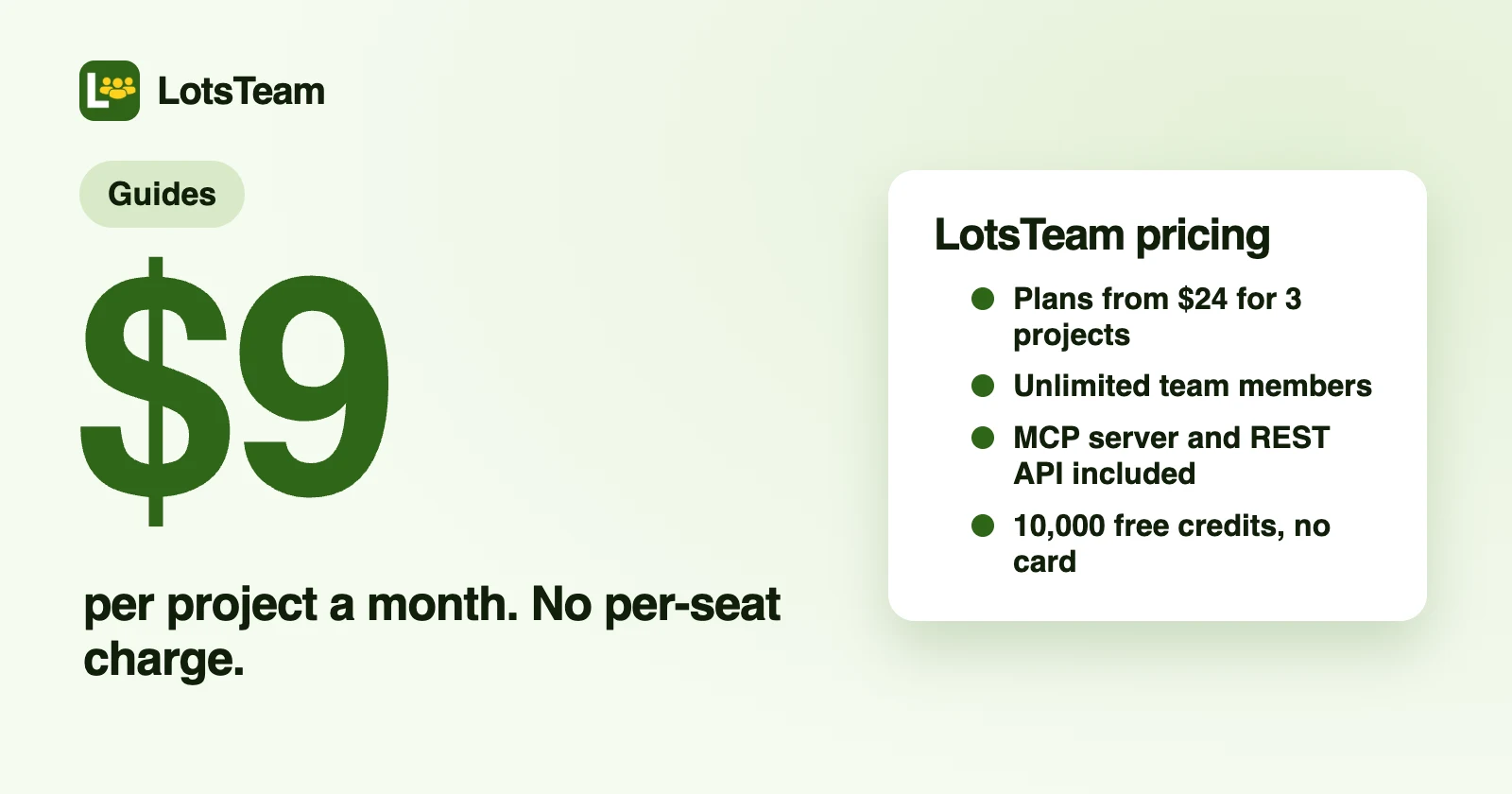 LotsTeam Pricing Explained: Plans, Pay as You Go and Credits